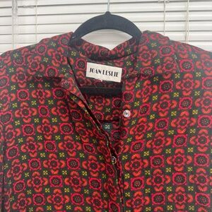 Vintage Patterned Button Down Shirt